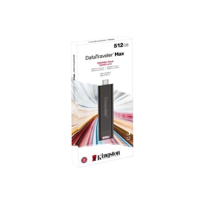 USB-C spominski ključ FLASH DRIVE, 512GB, KINGSTON DataTraveler Max DTMAX/512GB, črn