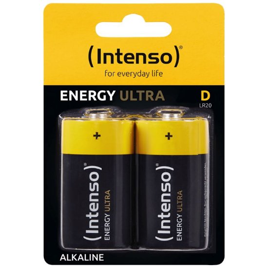 Baterije INTENSO LR20, alkalne, 1.5 V, 12000 mAh, 2 kosa