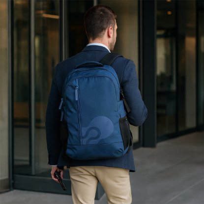 Nahrbtik za prenosnik OCTIO Link 15.6" moder