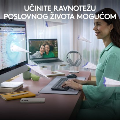 Tipkovnica LOGITECH K950 Signature Slim, brezžična, Bolt Receiver USB, črna