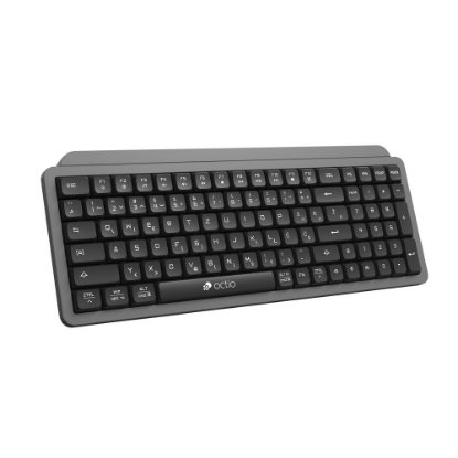 Tipkovnica OCTIO Pro K350W, brezžična, črno-siva