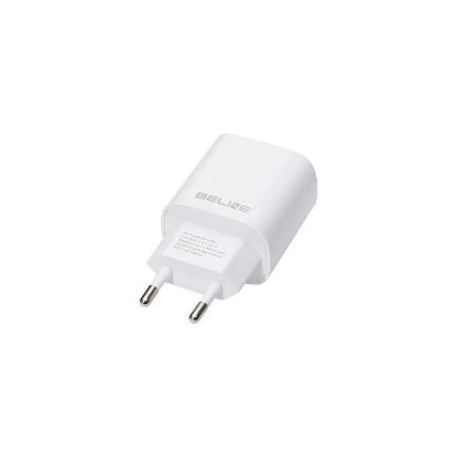 Polnilec BELINE BLNCW20, 20W, PD3.0, USB-C,beli