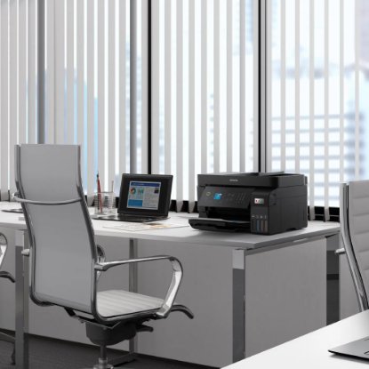 Multifunkcijski Tiskalnik EPSON ITS L5590, Tiskalnik/scanner/copy/fax, Eco Tank, 4800 dpi, USB, WiFi, črni