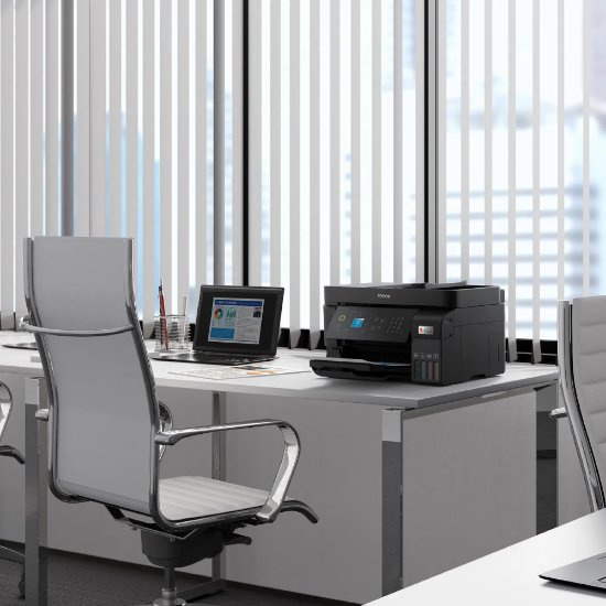 Multifunkcijski Tiskalnik EPSON ITS L5590, Tiskalnik/scanner/copy/fax, Eco Tank, 4800 dpi, USB, WiFi, črni