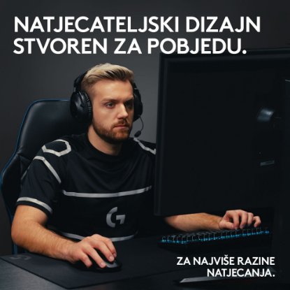 Tipkovnica LOGITECH G Pro X TKL LIGHTSPEED, mehanička, tactile, brezžična, RGB, roza