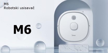 Robotski sesalnik MIDEA M6, beli