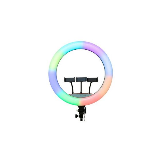 Selfie tripod RIXUS RXLG32, s svetlobnim obročem, RGB