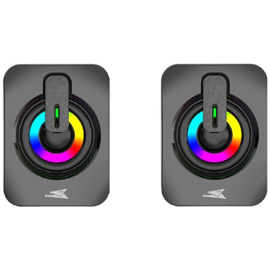 Zvočnici BARACUDA Seashell BGSP-011, RGB, črni