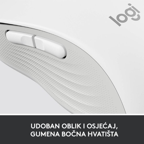 Miška LOGITECH M650, brezžična, optična, 4000dpi, USB, BT, bela