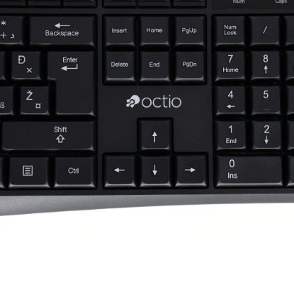 Tipkovnica OCTIO K101U, črna, USB
