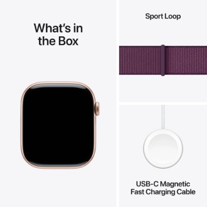 Pametna ura APPLE Watch S10 GPS, 46mm Rose Gold Alu Case with Plum Sport Loop