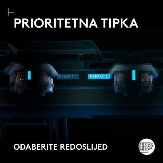 Tipkovnica LOGITECH Gaming G515 Rapid TKL, RGB, mehanska, US Layout, USB, črna
