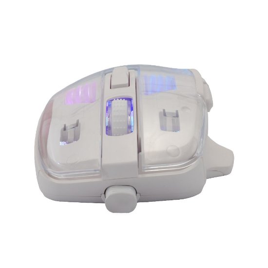 Miška BARACUDA Anglerfish, RGB, optični, 7200dpi, bela