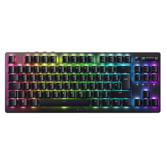 Tipkovnica RAZER Deathstalker V2 Pro Tenkeyless, brezžična, mehanička, Red Linear Switch, RGB, SLO/HR, črna