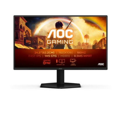 Igralni monitor 24,5" AOC 25G42E, FHD, IPS, 180Hz, 1ms, 300cd/m2, FreeSync, črn