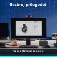 Miška LOGITECH MX Master 3S Performance, laserska, brezžična, BT, grafitna