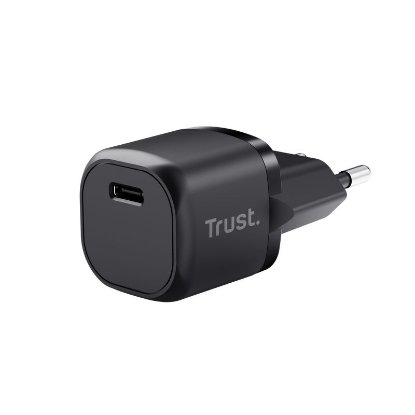 Polnilec TRUST Maxo, USB-C, 20W, črni