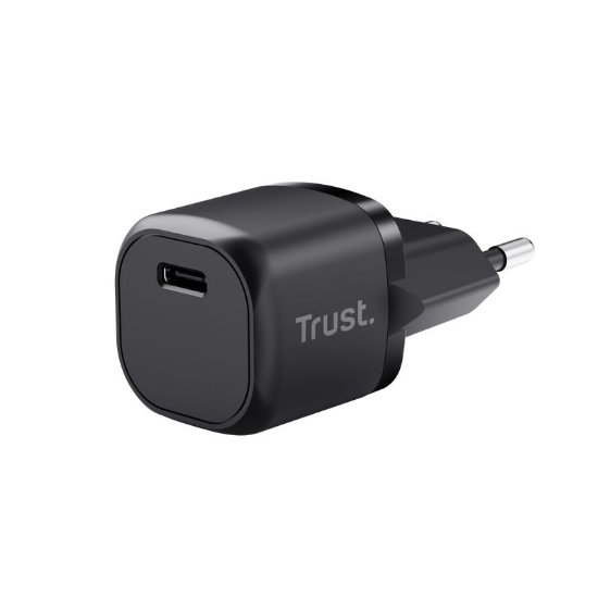 Polnilec TRUST Maxo, USB-C, 20W, črni