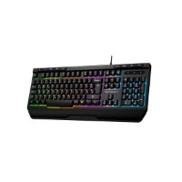 Tipkovnica EPOCH Tethys, Rainbow, membranska, črna, UK/SLO/HR layout, USB