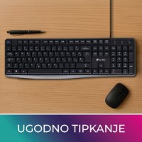 Tipkovnica OCTIO K101U, črna, USB