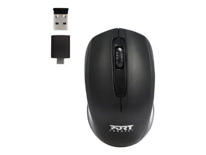 Nahrbtnik za prenosnik PORT Premium pack, 15.6", črna + bežični miš