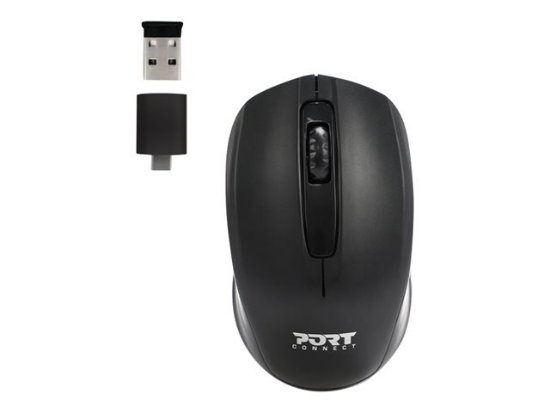 Nahrbtnik za prenosnik PORT Premium pack, 15.6", črna + bežični miš