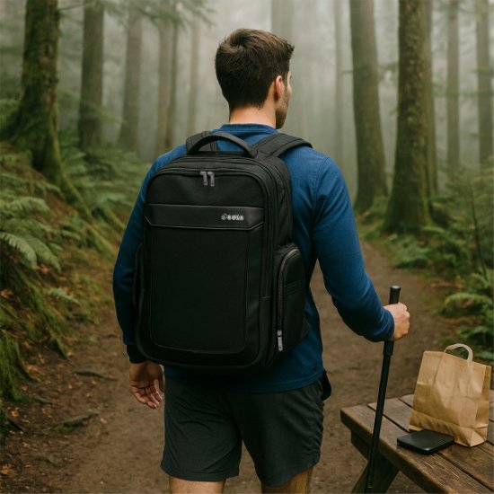 Nahrbtnik za prenosnik OCTIO Metro 17", črni