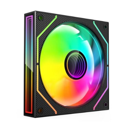 Ventilator BIT FORCE BLOW PWM ARGB, 120mm, 1800 okr/min, obrnuti, črni