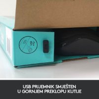 Tipkovnica + miš LOGITECH MK270 Wireless Desktop, bežična, črna, USB