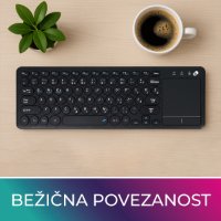 Tipkovnica OCTIO K100WBT, črna, WiFi, bluetooth