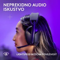 Slušalke LOGITECH Gaming G321, brezžične, BT, USB, črne