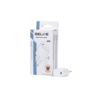 Polnilec  BELINE BLNCW20L, 20W, PD3.0, USB-C, Lightning kabel, beli