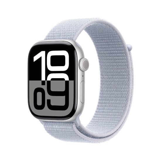 Pametna ura APPLE Watch S10 GPS, 46mm Silver Alu Case with Blue Cloud Sport Loop