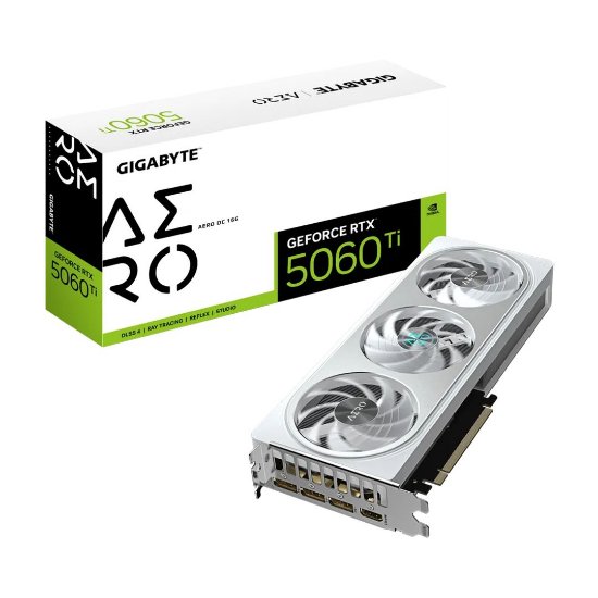 Grafična kartica GIGABYTE GeForce RTX 5060 Ti Aero OC, 16GB GDDR7