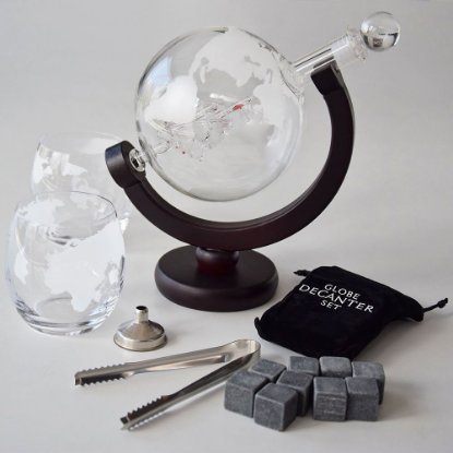 Set za viski MIKAMAX Globe Decanter Set