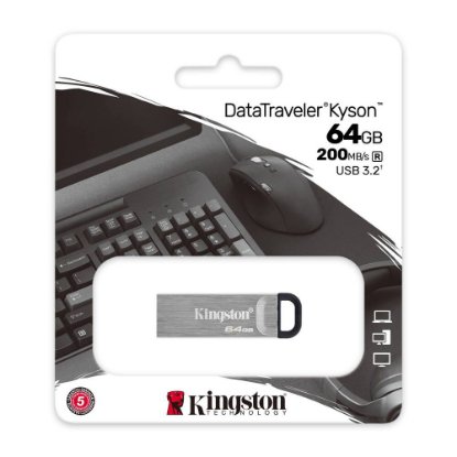 USB ključek 3.2 FLASH DRIVE, 64GB, KINGSTON DataTraveler Kyson DTKN/64GB, srebrni