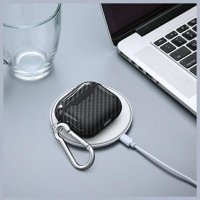 Futrola za slušalke BELINE AirPods Carbon Cover, za APPLE AirPods 4, črna