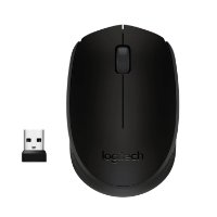 Miška LOGITECH B170, optična, 1000dpi, brezžična, črna, USB