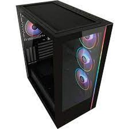 Ohišje LC POWER LC-808B-ON Skylla X, MIDI, ATX, window, črno, bez napajalnika