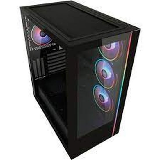 Ohišje LC POWER LC-808B-ON Skylla X, MIDI, ATX, window, črno, bez napajalnika