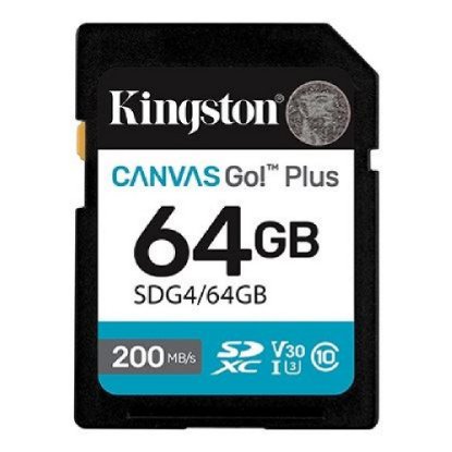 Pomnilniška kartica KINGSTON Canvas Go! Plus SDG4/64GB, SDXC 64GB, Class 10, UHS-I
