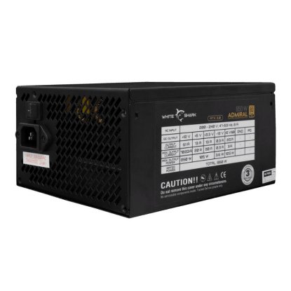 Napajlnik 850W, WHITE SHARK Admiral, 140mm vent., 80+ Gold, modular