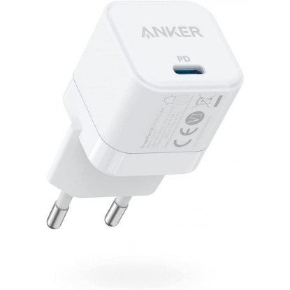 Polnilec ANKER PowerPort III A2149G21, 20W, USB-C, beli