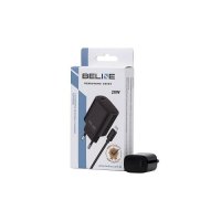 Polnilc BELINE BLNCB20L, 20W, PD3.0, USB-C, Lightning kabel, črni