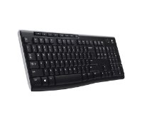 Tipkovnica LOGITECH K270, brezžična, črna, Unifying receiver USB