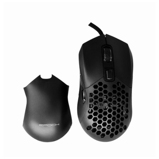 Miška EPOCH Dia, RGB, optična, 12000dpi, črna
