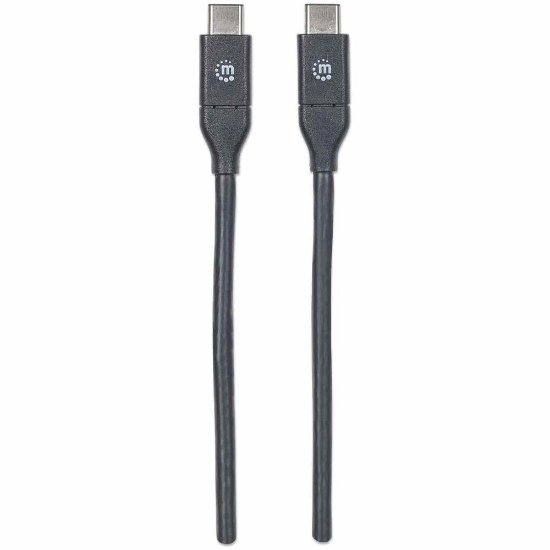 Kabel MANHATTAN, USB 3.2 Gen2, USB-C (M) na USB-C (M), 60W, 1.2 DP Alt Mode, 1.0m
