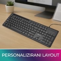 OCTIO Smart K320U žična tipkovnica (USB), črna