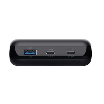 Mobilni USB  polnilec  TRUST Laro, 100W, 20000 mAh, USB-A, 2xUSB-C, črni