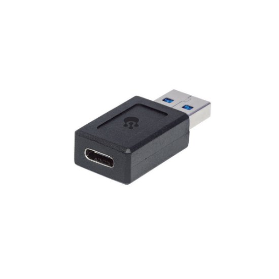 Adapter OCTIO, USB 3.2 (M) na USB-C (Ž), črn